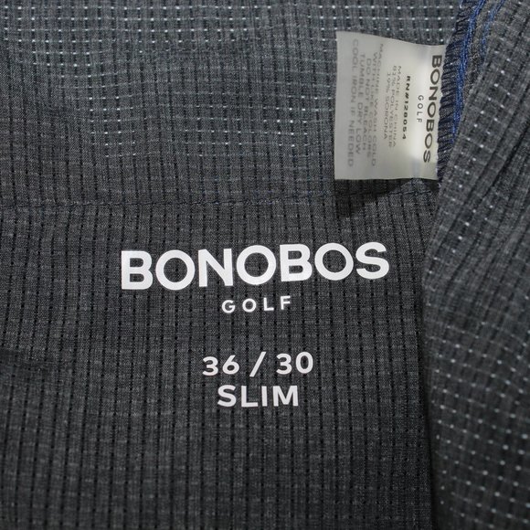 Bonobos Golf Slim Fit NWT Men's 36 x 30 Blue Flat Front Straight Leg Chino Pants - Picture 11 of 11